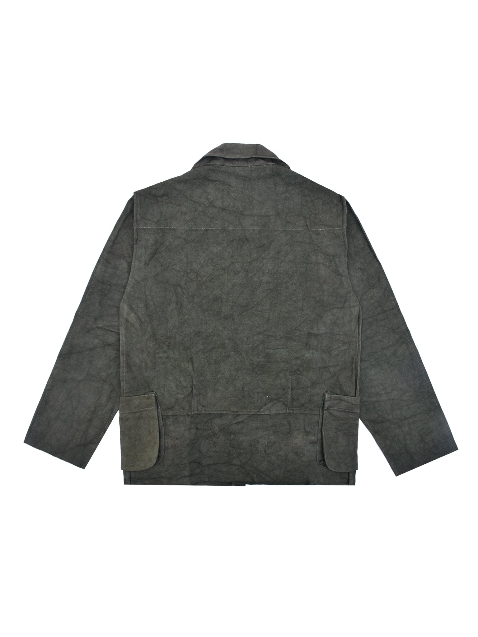 Dark green jacket on a white background