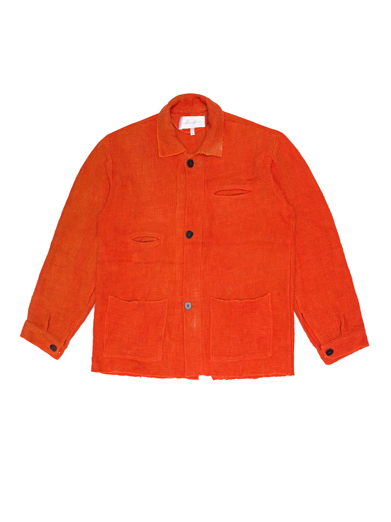 Orange jacket on a white background