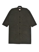 Dark green jacket with short sleeves on a white background