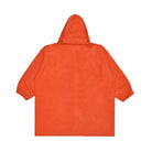 Orange hooded jacket on a white background