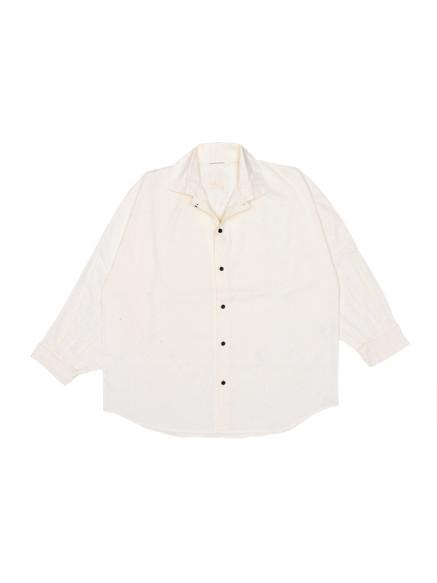 Off-white shirt on a white background