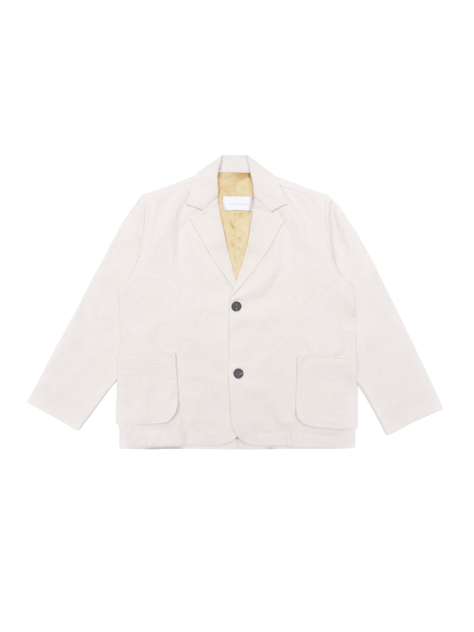 White blazer on a white background