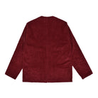 Dark red jacket on a white background