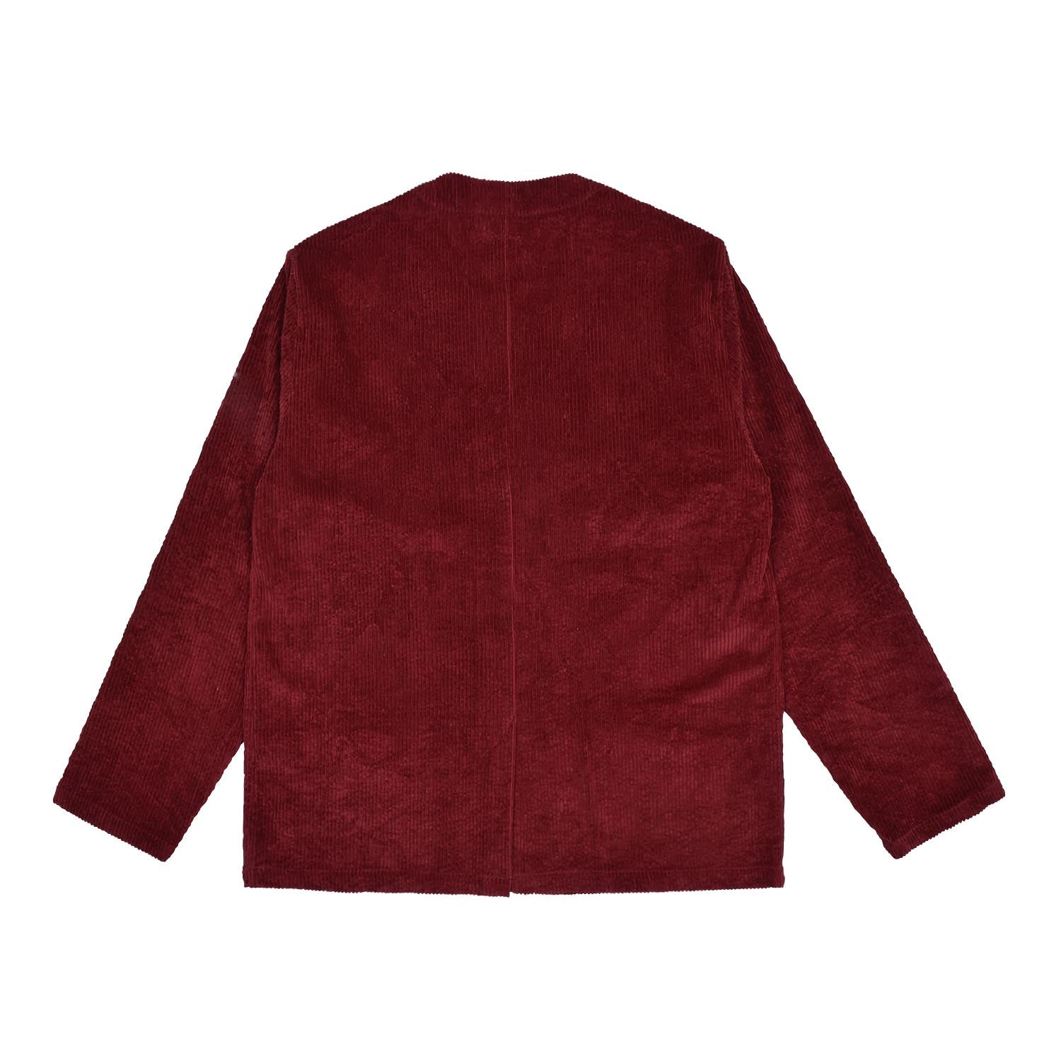 Dark red jacket on a white background