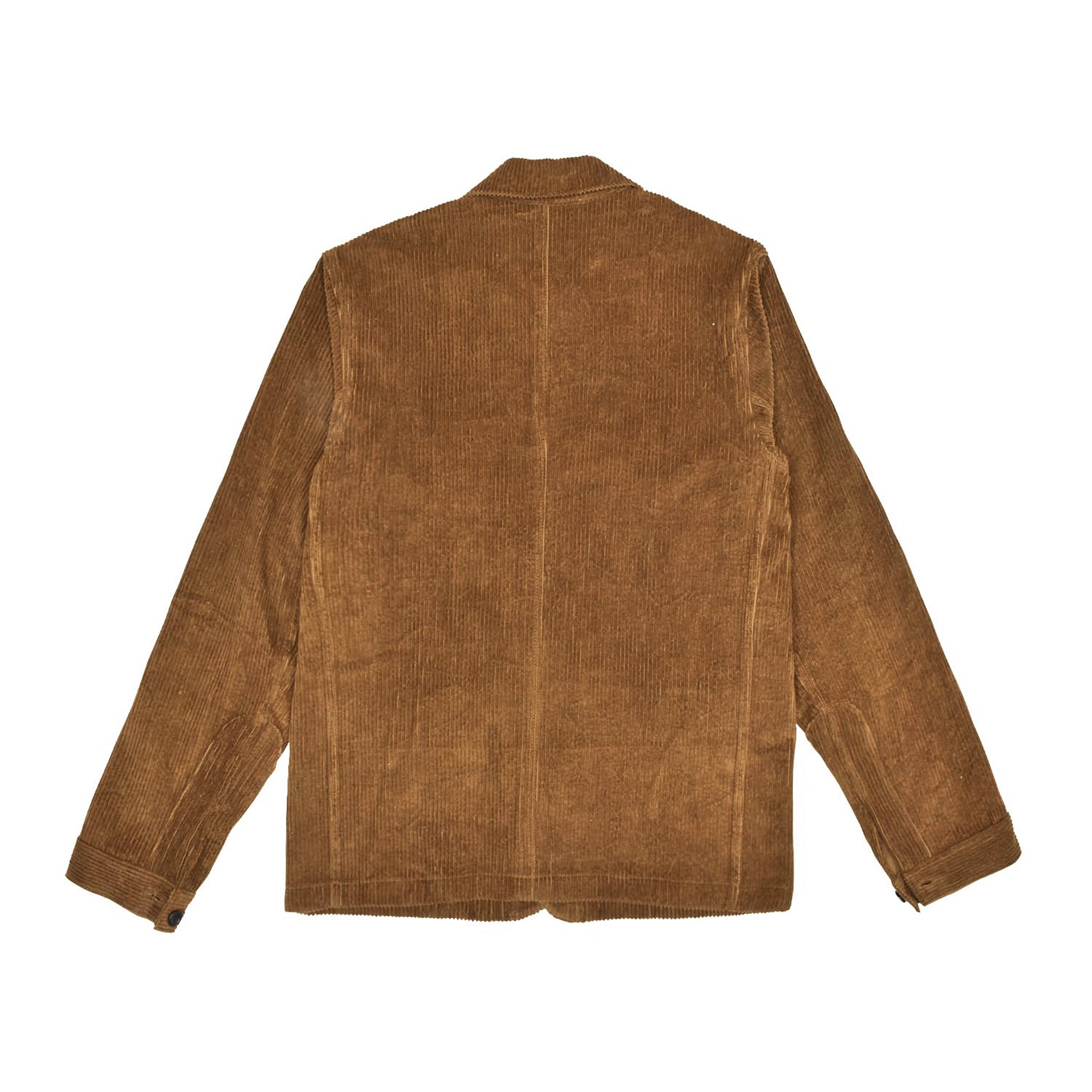 Brown corduroy jacket on a white background