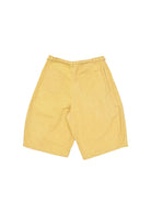 Mustard shorts on a white background