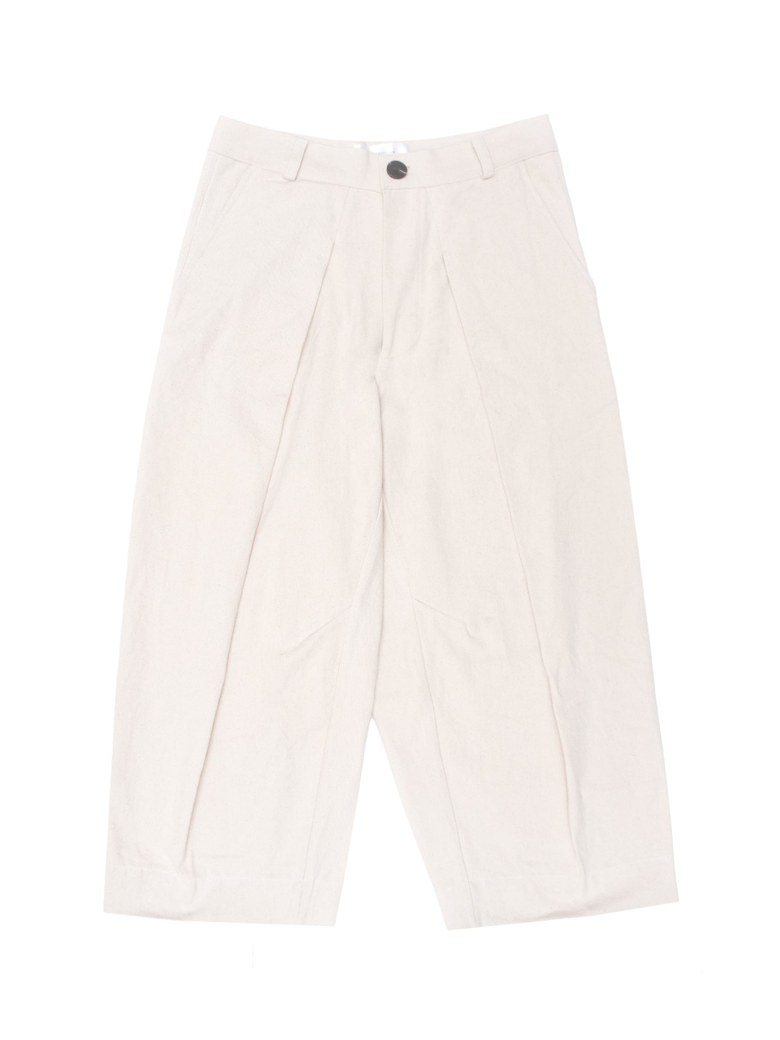 White pants on a white background