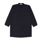 Black shirt with a collar on a white background